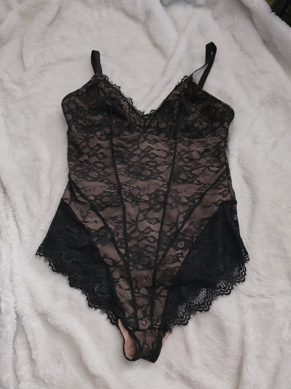 Black Lace Sheer Bodysuit Intimates